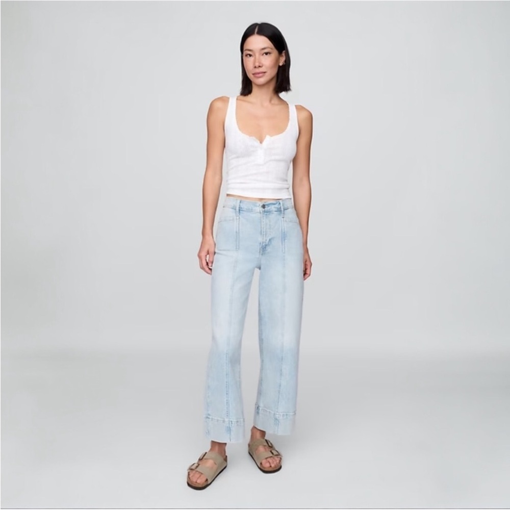 GAP High Rise Stride Wide-Leg Ankle Jeans NWT
